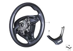 F02 750Li N63 Sedan / Individual Equipment/  Ind Sports St Wheel Leather W Wdn Ring