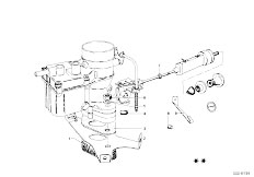 114 1600 M10 Cabrio / Fuel Preparation System/  Carburetor Mounting Parts-5