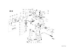 NK 2000 4 Zyl Sedan / Fuel Preparation System/  Carburetor Mounting Parts