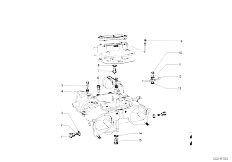 114 1600ti M10 Sedan / Fuel Preparation System/  Carburetor Mounting Parts
