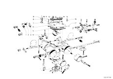 114 1600ti M10 Sedan / Fuel Preparation System/  Carburetor Mounting Parts-3