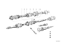 114 1600 M10 Cabrio / Manual Transmission/  Getrag 235 Gear Wheel Set Parts Rep Kits-3
