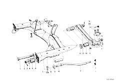 114 2000 M10 Touring / Front Axle/  Front Axle Support Wishbone