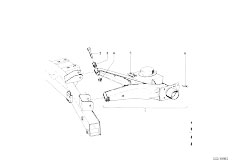 114 1600 M10 Cabrio / Rear Axle/  Rear Axle Support Wheel Suspension