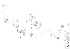 E70 X5 4.8i N62N SAV / Front Axle Front Stabilizer Bar Dynamic Drive