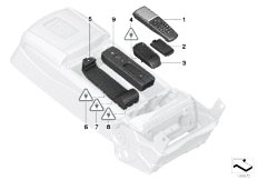 F01 740i N54 Sedan / Communication Systems Single Parts Sa 6nb Rear