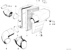 E30 318i M10 2 doors / Fuel Preparation System Suction Silencer Filter Cartridge