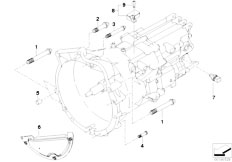 E90 318i N43 Sedan / Manual Transmission/  Gearbox Mounting Parts