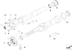 E71 X6 30dX M57N2 SAC / Drive Shaft/  Flexible Disc Centre Mount Insert Nut