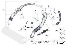 E89 Z4 35i N54 Roadster / Fuel Preparation System/  Charge Air Duct
