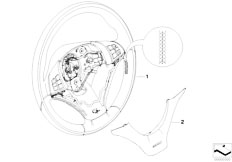 E71 X6 35dX M57N2 SAC / Individual Equipment Ind Sports St Wheel Leather W Wdn Ring