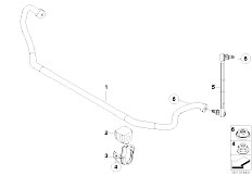 E92 323i N52N Coupe / Front Axle/  Stabilizer Front