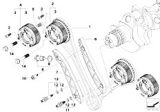 E63 M6 S85 Coupe / Engine Timing Gear Timing Chain Cyl 1 5