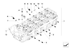 E61N M5 S85 Touring / Engine Cylinder Head