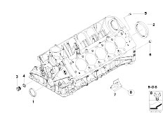 E61N M5 S85 Touring / Engine/  Engine Block Mounting Parts