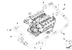 E64 M6 S85 Cabrio / Engine Cooling System Pipe