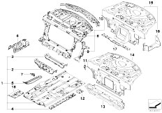 E64 M6 S85 Cabrio / Bodywork/  Partition Trunk