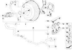 E53 X5 3.0d M57 SAV / Brakes/  Power Brake Unit Depression-2
