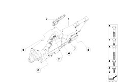 E60 550i N62N Sedan / Engine Electrical System/  Alternatormounting Parts