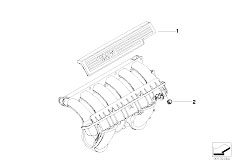E90N 330xi N53 Sedan / Engine/  Mounting Parts F Intake Manifold System