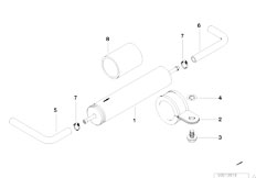 E38 735iL M62 Sedan / Fuel Preparation System/  Fuel Pipes And Fuel Filters