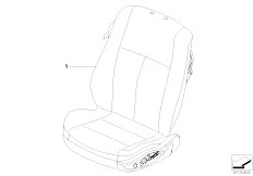 E63 650i N62N Coupe / Seats/  Seat Complete Front