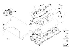 E53 X5 3.0d M57N SAV / Fuel Preparation System Suction Silencer Filter Cartridge