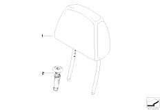E91 330i N52N Touring / Seats/  Headrest Front