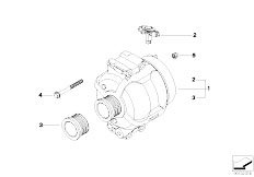 E93 330d M57N2 Cabrio / Engine Electrical System/  Alternator 140 150a
