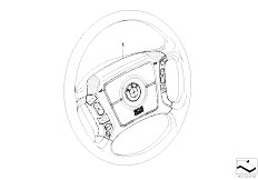 E83 X3 2.0d M47N2 SAV / Steering/  Retrofit Kit Multifunct Steering Wheel