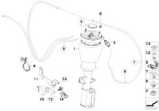 E53 X5 4.8is N62 SAV / Front Axle Levelling Device Air Spring Strut Sensor