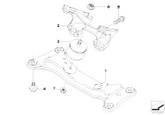 E93 320d N47 Cabrio / Engine And Transmission Suspension/  Gearbox Suspension