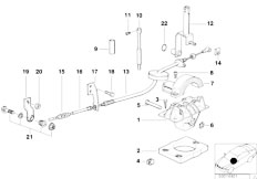 E36 328i M52 Cabrio / Gearshift/  Gear Shift Parts Automatic Gearbox