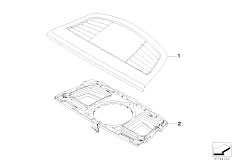 E90 335i N54 Sedan / Heater And Air Conditioning/  Outflow Nozzles Covers