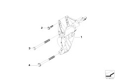 E65 745d M67N Sedan / Engine Electrical System/  Alternatormounting Parts