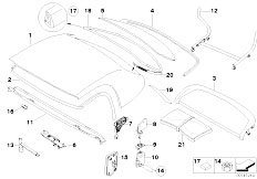 E52 Z8 S62 Roadster / Sliding Roof Folding Top/  Hardtop