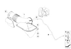 E65 740i N62N Sedan / Fuel Preparation System/  Rubber Boot With Resonator