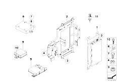 E90 330xi N52 Sedan / Communication Systems/  Single Parts Sa 639 Sa 664 Trunk