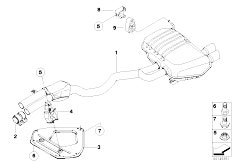 E85 Z4 2.0i N46 Roadster / Exhaust System/  Exhaust System Rear
