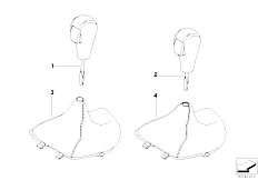 E88 135i N54 Cabrio / Gearshift Selector Lever Handles Covers