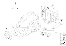 E90 330xd M57N2 Sedan / Rear Axle/  Final Drive Gasket Set