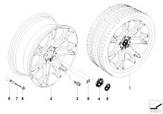 E83N X3 2.0d M47N2 SAV / Wheels/  Bmw Alloy Wheel M Y Spoke 191
