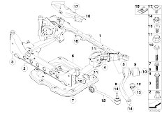 E92 330xd M57N2 Coupe / Front Axle/  Front Axle Support 4 Wheel