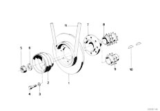 E32 735iL M30 Sedan / Engine/  Belt Drive Vibration Damper