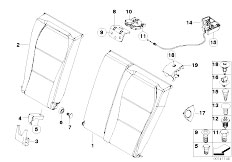 E46 M3 CSL S54 Coupe / Seats/  Through Loading Facility Single Parts