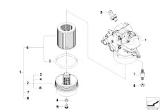 E61N M5 S85 Touring / Engine/  Lubrication System Oil Filter