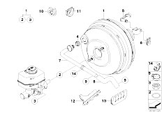 E83 X3 2.0i N46 SAV / Brakes Power Brake Unit Depression-2