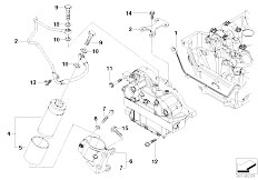 E46 M3 S54 Cabrio / Engine/  Vanos Cylinder Head Mounting Parts