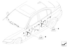 E91 325i N52 Touring / Vehicle Electrical System/  Door Cable Harness