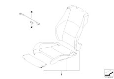 E91 330i N52N Touring / Seats/  Leather Retrofit Sport Seat Front